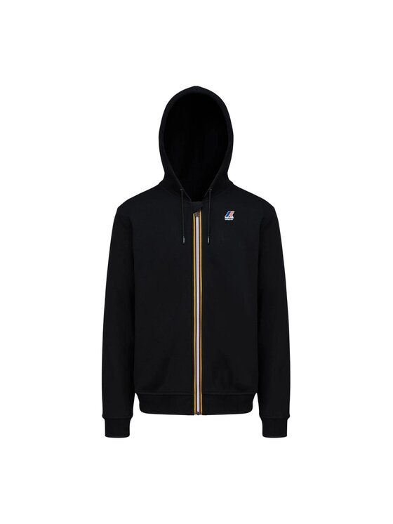 K-Way Felpa LE VRAI ARNEL POLY COTTON FELPA Nero Regular Fit