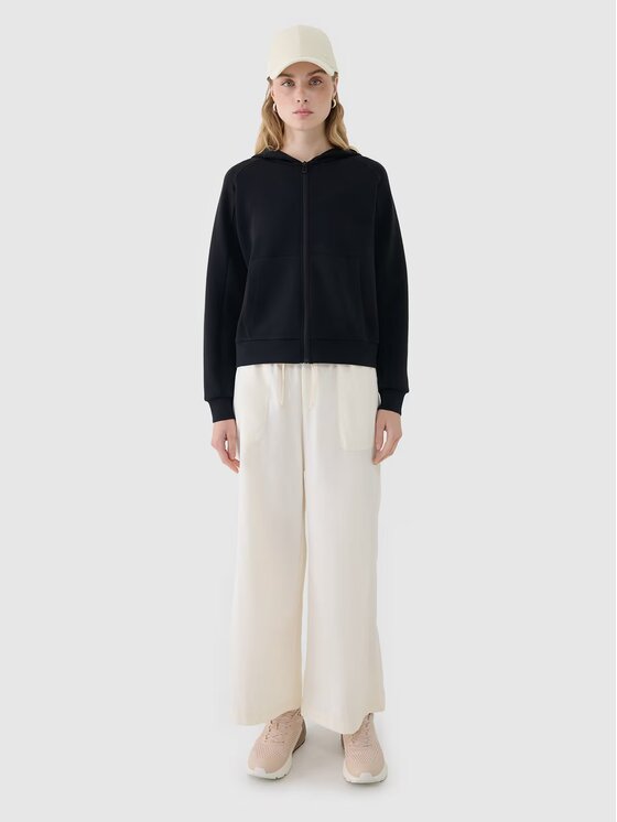 4F 4F Μπλούζα 4FWSS25TSWSF1577-20S Μαύρο Regular Fit