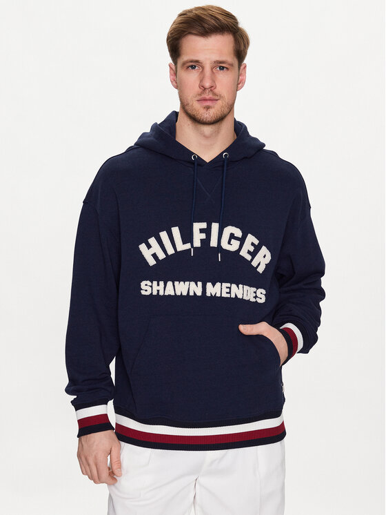 Tommy Hilfiger Bluză MW0MW31185 Bleumarin Relaxed Fit