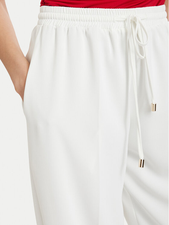 ACCESS FASHION ACCESS FASHION Hlače iz tkanine 63-5101-183 Bela Regular Fit