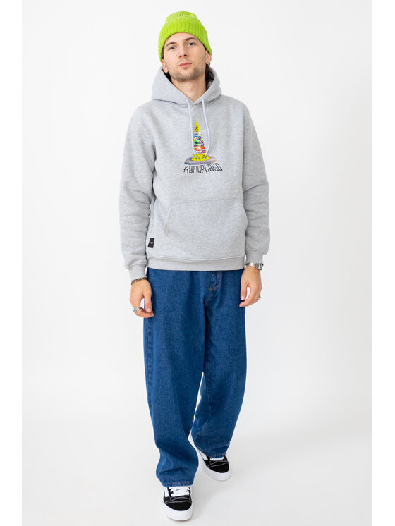 Kamuflage Kamuflage Bluza Traffic Szary Loose Fit