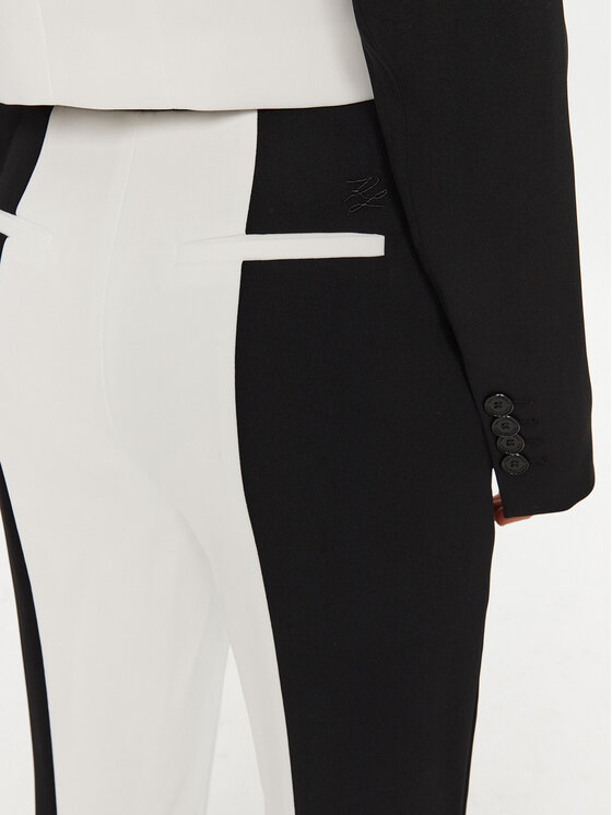 KARL LAGERFELD KARL LAGERFELD Riidest püksid A1W10125 Valge Slim Fit