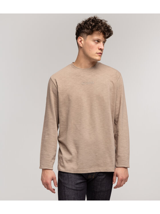 Lee Cooper Lee Cooper Longsleeve MARCEL 2150 Beżowy Regular Fit