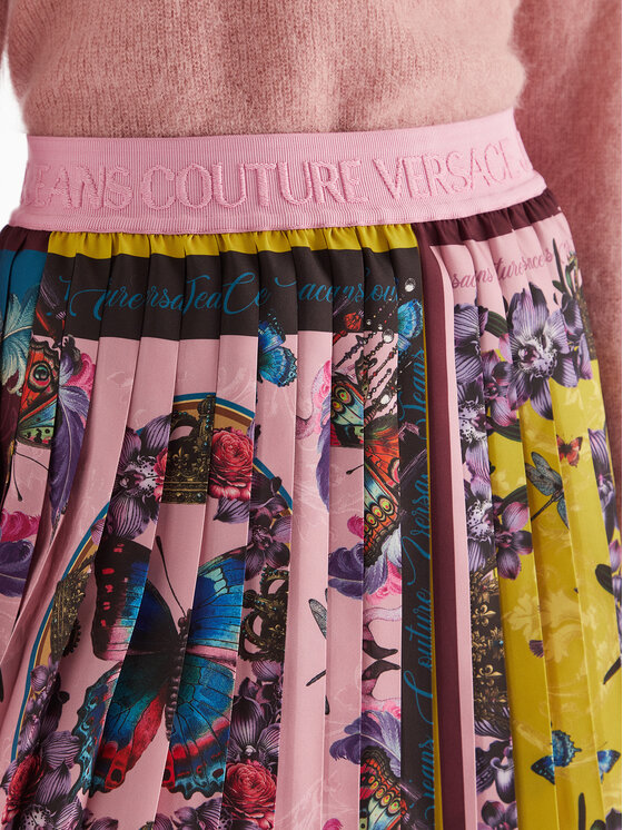 Versace Jeans Couture Versace Jeans Couture Midirock 79HAE8P0 NS726 Rosa Slim Fit
