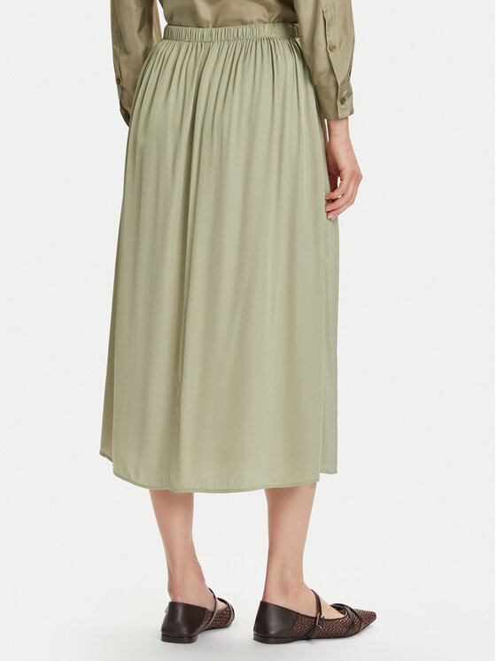 Marc O'Polo Marc O'Polo Spódnica midi 506 1169 20053 Zielony Flared Fit