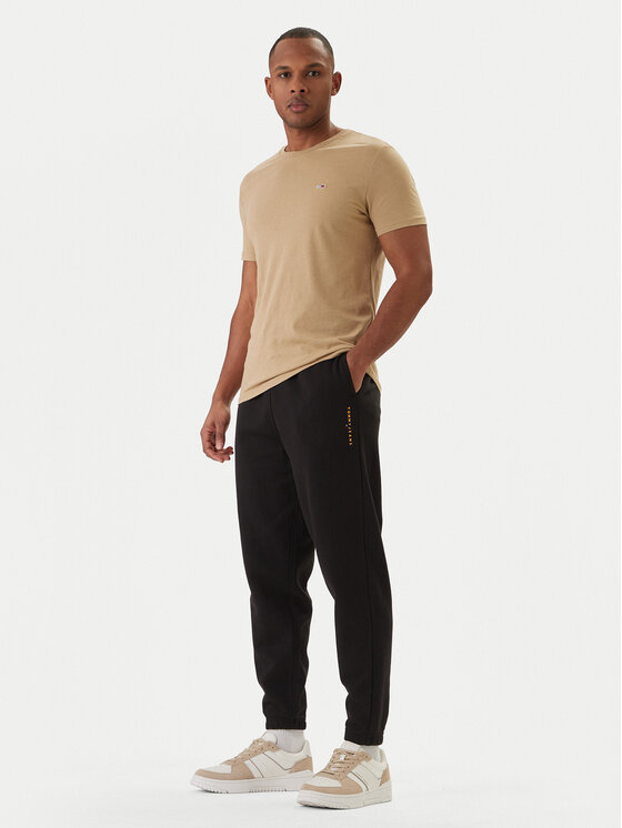 Tommy Jeans Tommy Jeans Melegítő alsó Linear DM0DM23014 Fekete Regular Fit