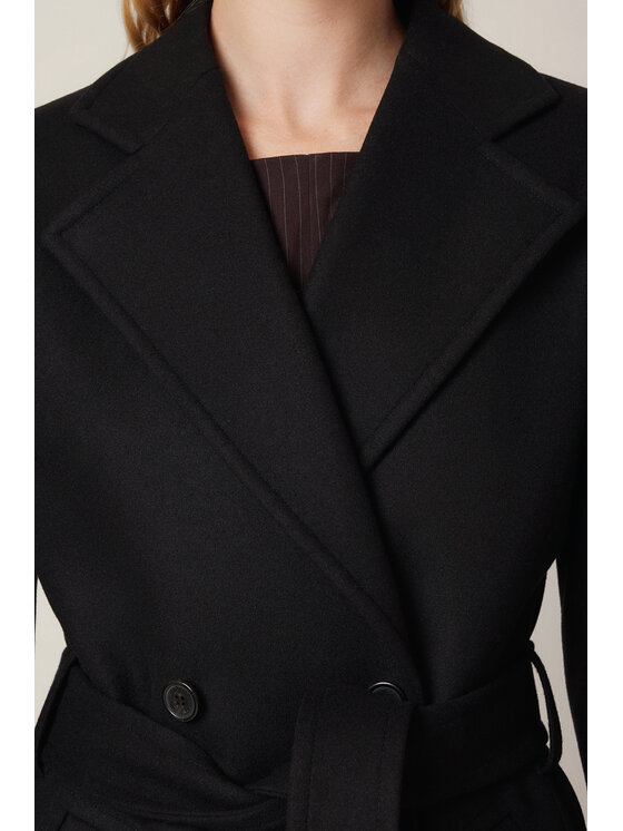 Lancerto Lancerto Płaszcz Lunaris PC073225000006 Czarny Regular Fit