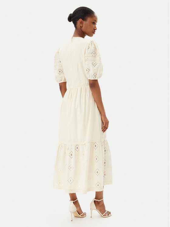 French Connection French Connection Sommerkleid 71YFX 70 Beige Regular Fit