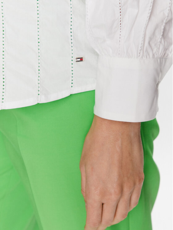 Tommy Hilfiger Tommy Hilfiger Marškiniai WW0WW38007 Balta Regular Fit