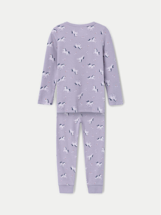 NAME IT NAME IT Piżama 13221101 Fioletowy Regular Fit