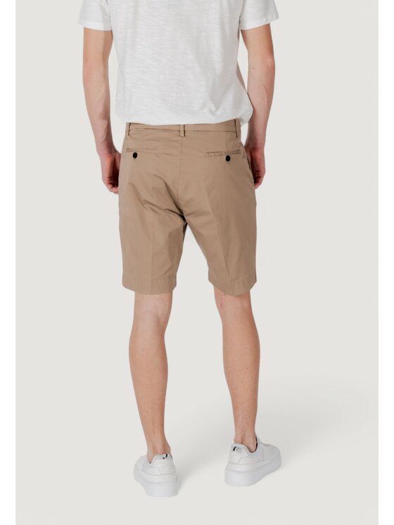 Antony Morato Antony Morato Bermuda MARK SLIM FIT WITH LOGOED RUBBER FLAG Beige Slim Fit