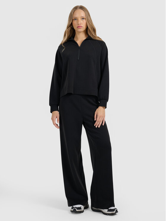 4F 4F Bluza MODAL STORY Czarny Regular Fit