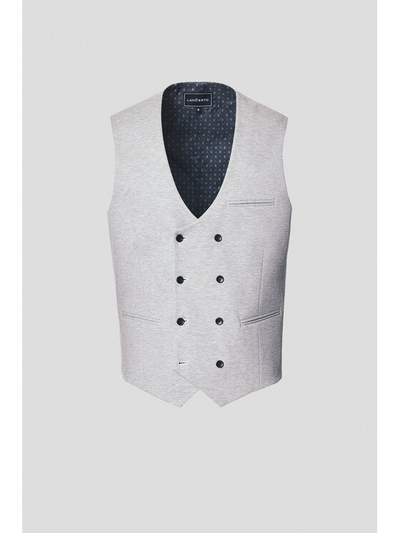 Lancerto Lancerto Kamizelka Villasor KA131125000005 Szary Slim Fit