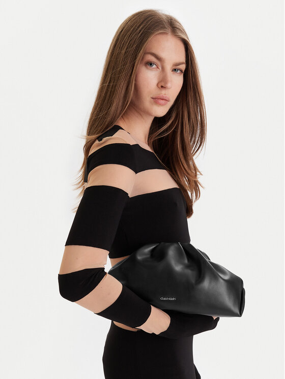 Calvin Klein Calvin Klein Handtasche Soft Nappa Clutch K60K610159 Schwarz