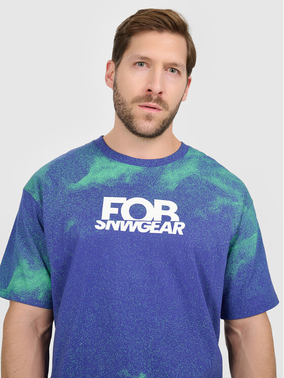 4F 4F T-Shirt FOB Fioletowy Loose Fit