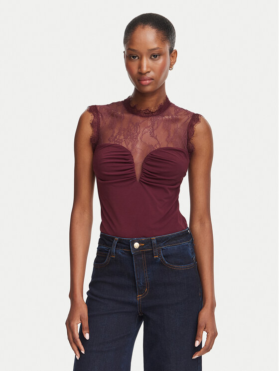 Rinascimento Body CFC0130488003 Vișiniu Slim Fit