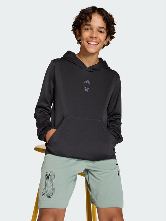 adidas adidas Bluza Minecraft Czarny Regular Fit