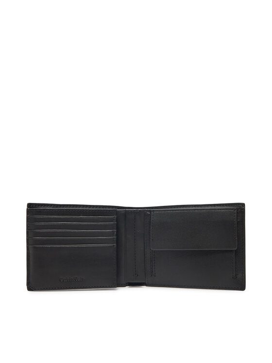 Calvin Klein Calvin Klein Портфейл Ck Sleek Trifold 10Cc W/Coin K50K512865 Черен