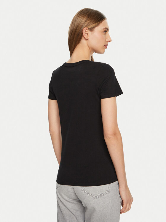 Guess Guess T-Shirt O5RI01 KBBU1 Czarny Slim Fit