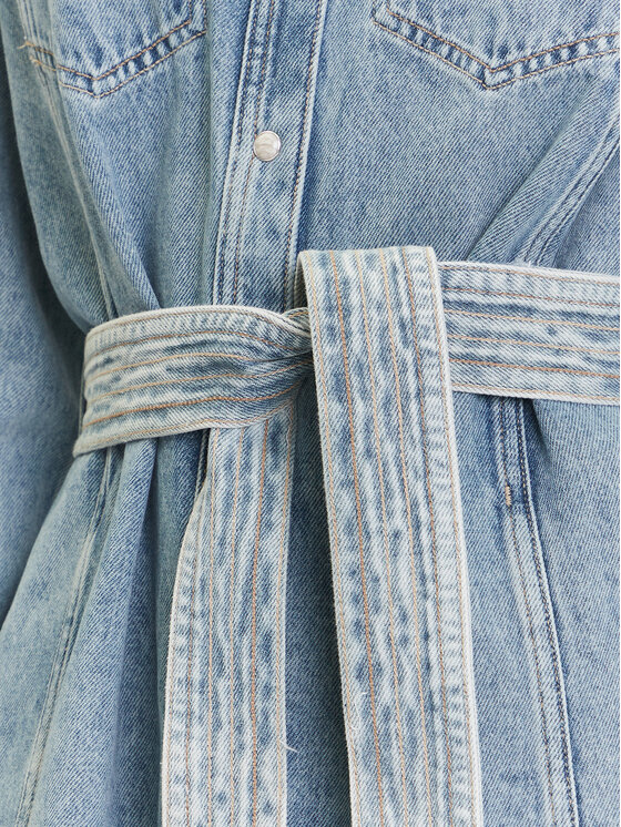 BOSS BOSS Jeans obleka 50546068 Modra Regular Fit