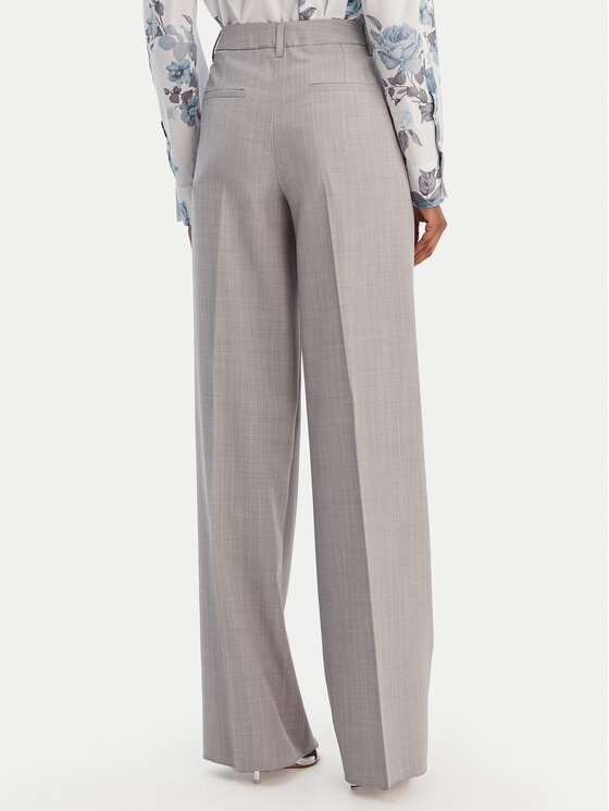 Marella Marella Medžiaginės kelnės Giunchi 2613131101 Pilka Straight Fit