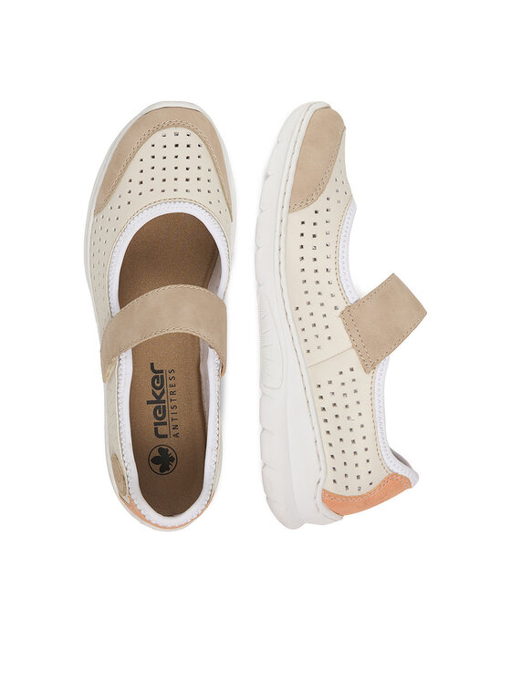 Rieker Rieker Ballerinas CEO-L32B5-81 Écru