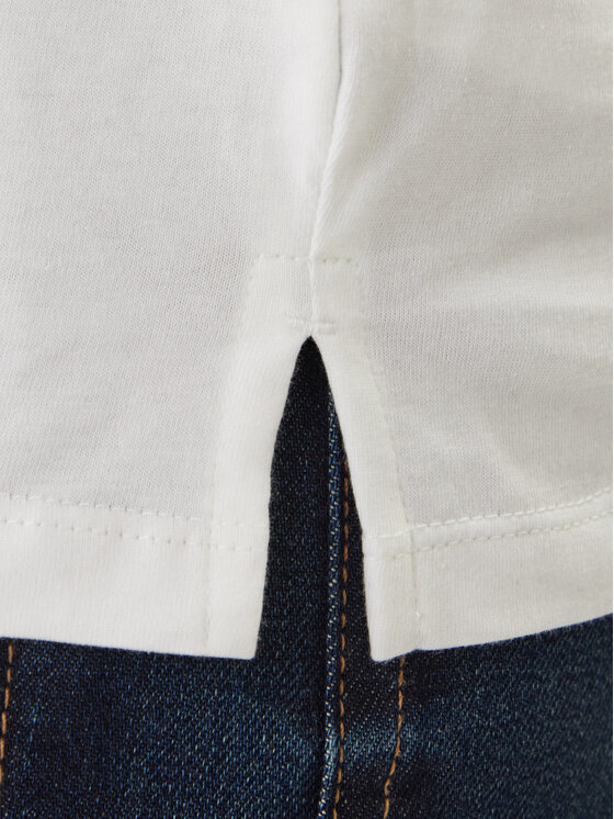 Calvin Klein Jeans Calvin Klein Jeans Polo Classic Monogram LV04RD255G Biały Regular Fit