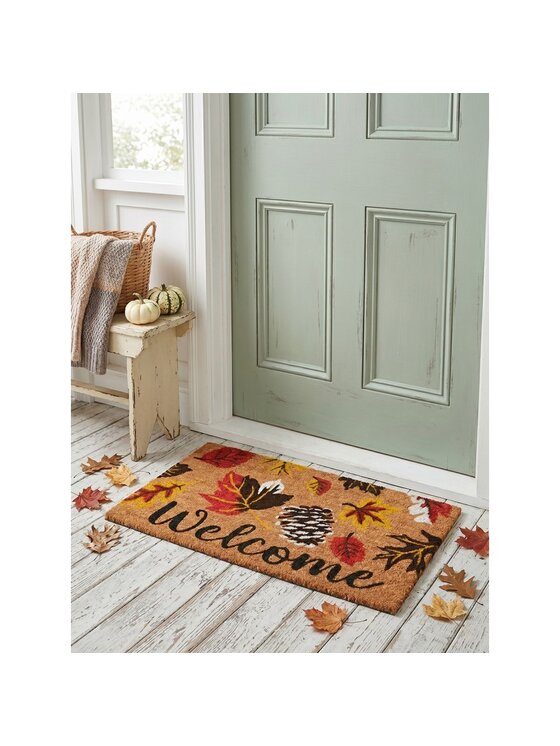 MIAhome MIAhome Wycieraczka wejściowa kokos Jesień 75x45 cm Brązowy