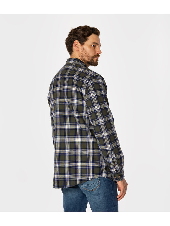 Lee Cooper Lee Cooper Koszula WESLEY Zielony Regular Fit