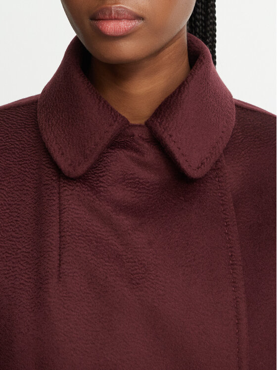 Weekend Max Mara Weekend Max Mara Wollmantel Resina 2625016102 Dunkelrot Regular Fit