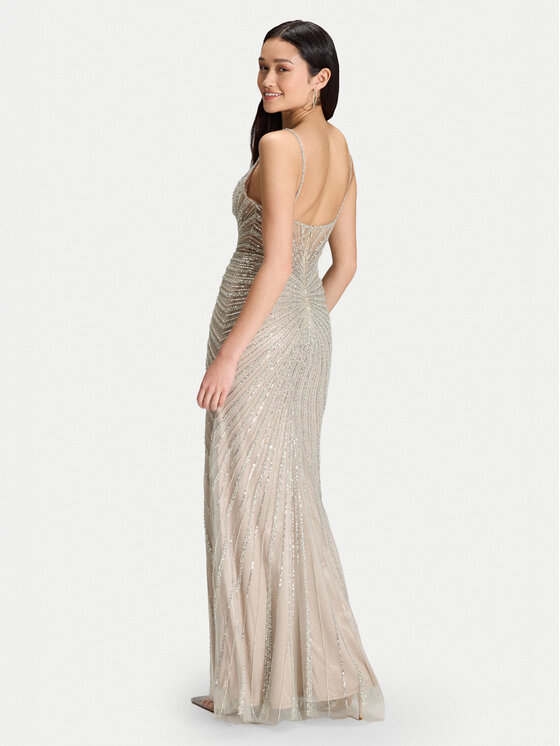 Hey Kyla Hey Kyla Večerna obleka 5AK024HK Srebrna Regular Fit