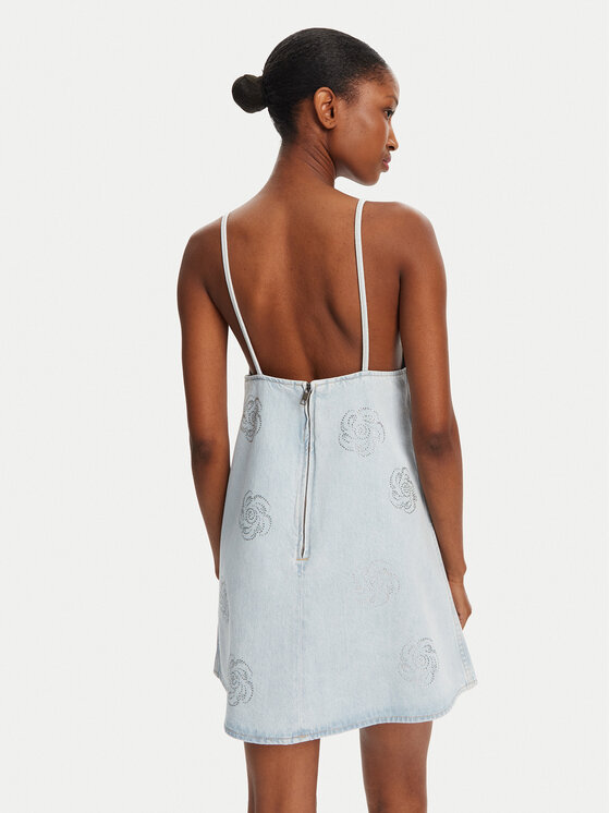 ROTATE ROTATE Rochie de blugi 1140641468 Albastru celest Slim Fit