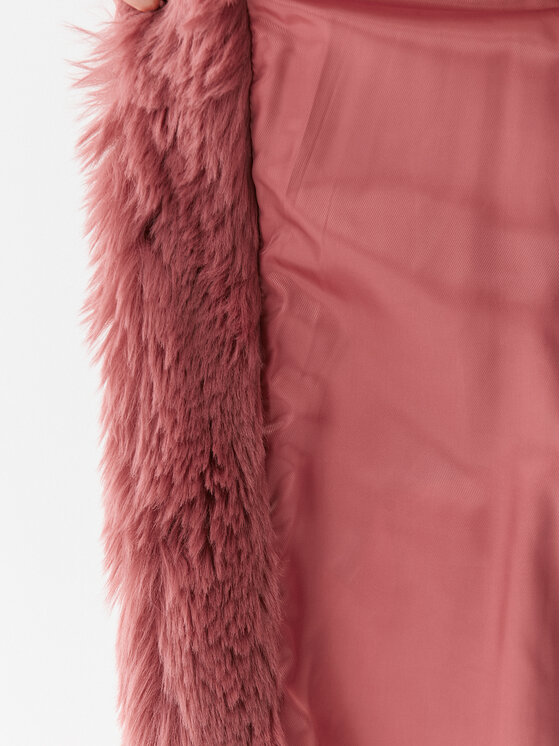 TWINSET TWINSET Pelzmantel 232TP2300 Rosa Regular Fit