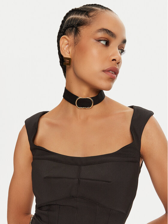 Babylon Babylon Rochie cocktail E00717 Negru Slim Fit