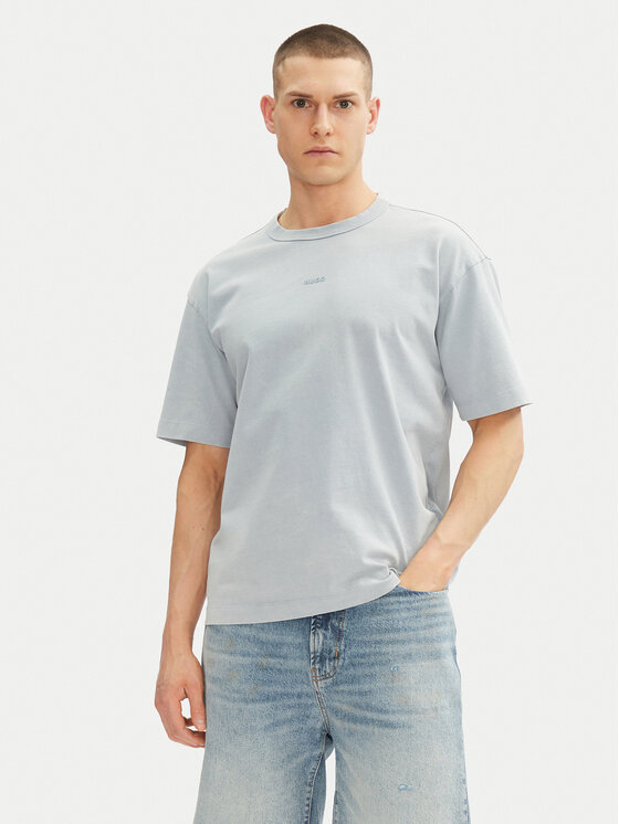 HUGO HUGO Tričko Docku 50531739 Svetlo modrá Relaxed Fit