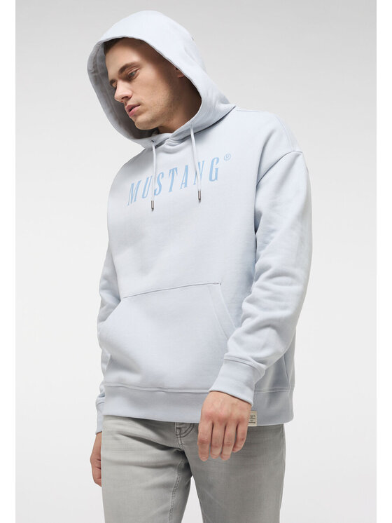 Mustang Mustang Bluza Bennet Modern Niebieski Regular Fit