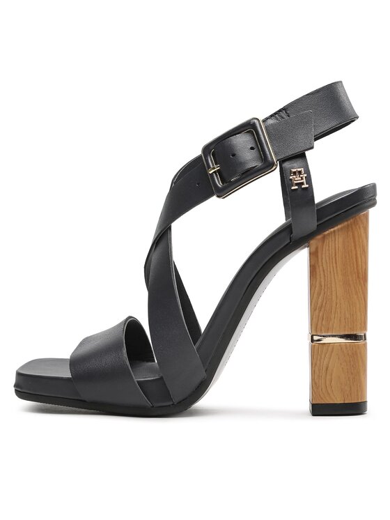 Tommy Hilfiger Tommy Hilfiger Szandál Hardware Block High Heel FW0FW07016 Sötétkék