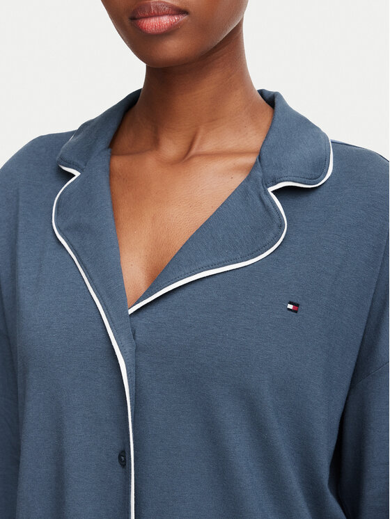 Tommy Hilfiger Tommy Hilfiger Piżama UW0UW06690 Niebieski Regular Fit