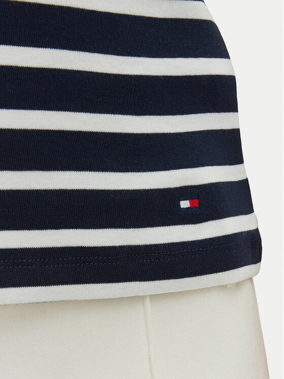 Tommy Hilfiger Tommy Hilfiger Top WW0WW49251 Tmavomodrá Slim Fit