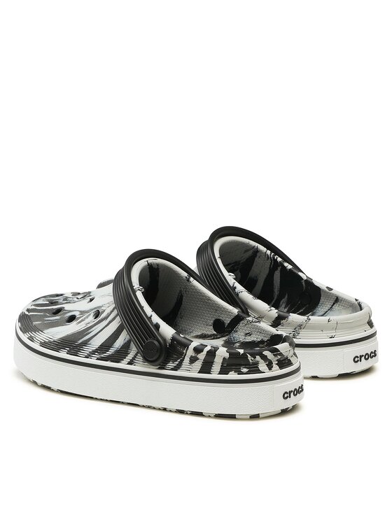 Crocs Crocs Pantoletten Crocs Crocband Clean Marbled Clog 208601 Schwarz