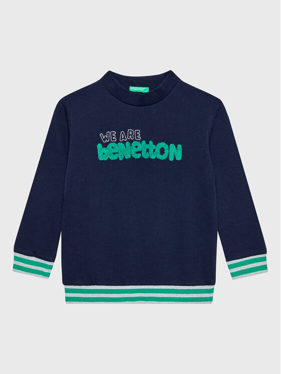 United Colors Of Benetton Bluză 3J68G104C Bleumarin Regular Fit