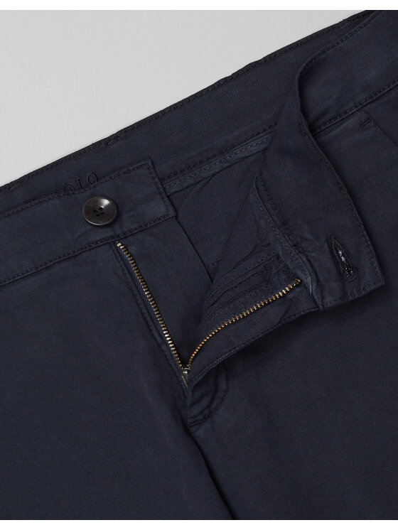 Borgio Borgio Spodnie materiałowe tavigliano Granatowy Slim Fit