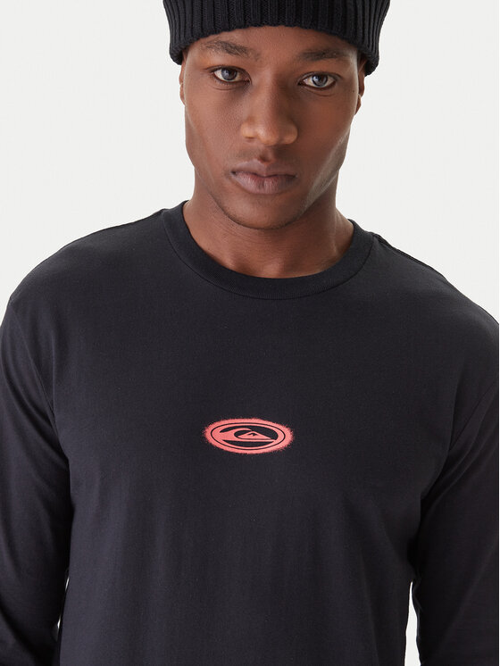 Quiksilver Quiksilver Pikkade varrukatega T-särk Ev Heaven Like EQYZT08189 Must Regular Fit