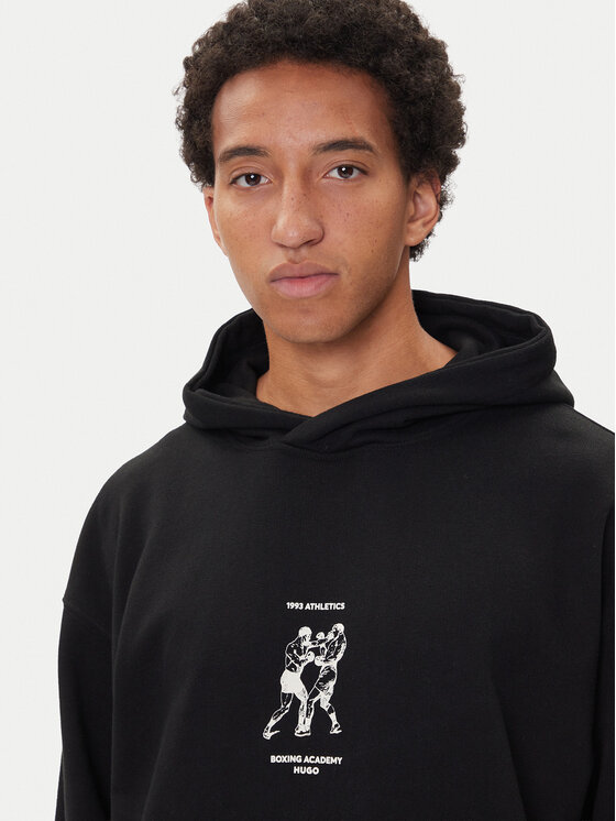 HUGO HUGO Mikina Duwrestie 50542399 Černá Regular Fit