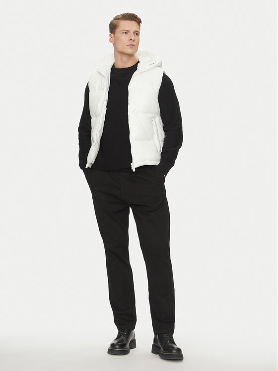 Save The Duck Save The Duck Veste D80296M LUCK19 Balts Regular Fit