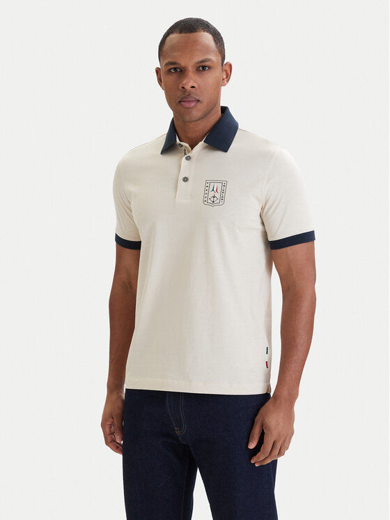 Aeronautica Militare Aeronautica Militare Polokošile 261PO1917UJ00682 Béžová Regular Fit