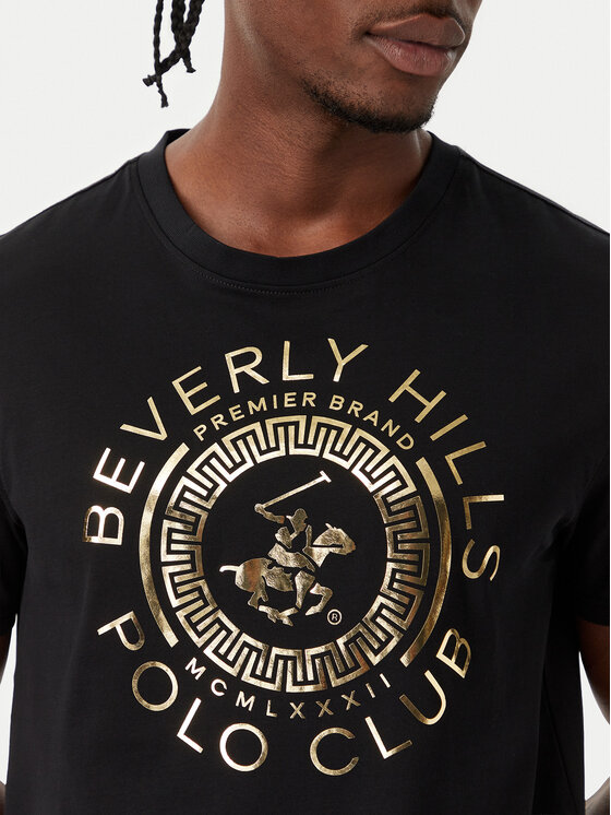 Beverly Hills Polo Club Beverly Hills Polo Club Футболка M1342 Чорний Regular Fit
