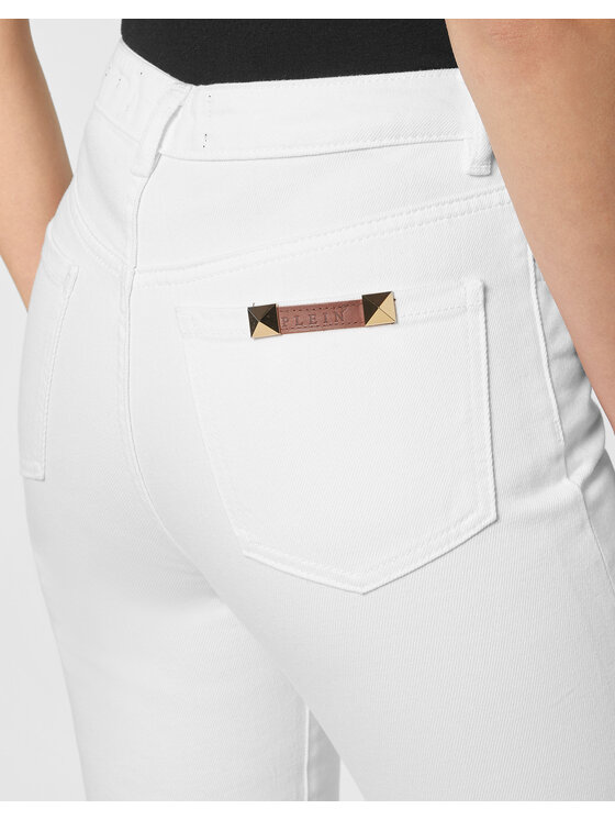 PHILIPP PLEIN PHILIPP PLEIN Jeansy 10337 Biały