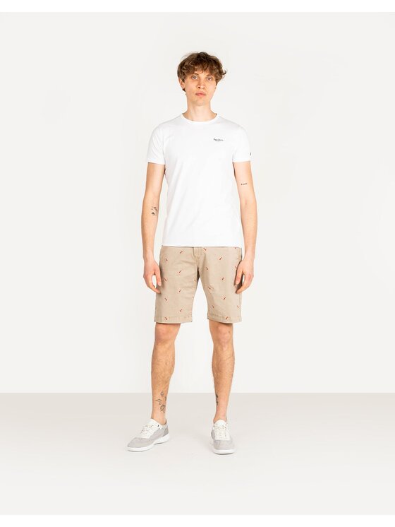 Pepe Jeans Pepe Jeans Šortky PM800849 | Miles Short Icon Béžová Regular Fit