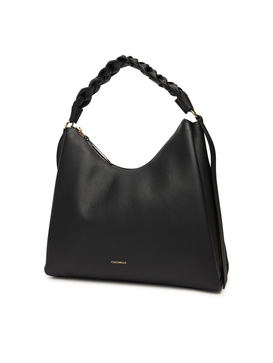 Coccinelle Coccinelle Сак BOHEME GRANA DOUBLE Черен